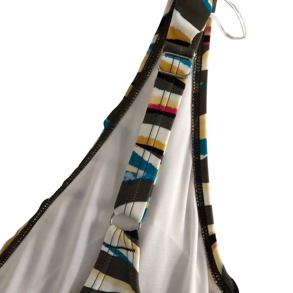 DKNY Ruffle Plunge Underwire Tummy Control One Piece Swimsuit Size 18 NWT - Picture 14 of 15